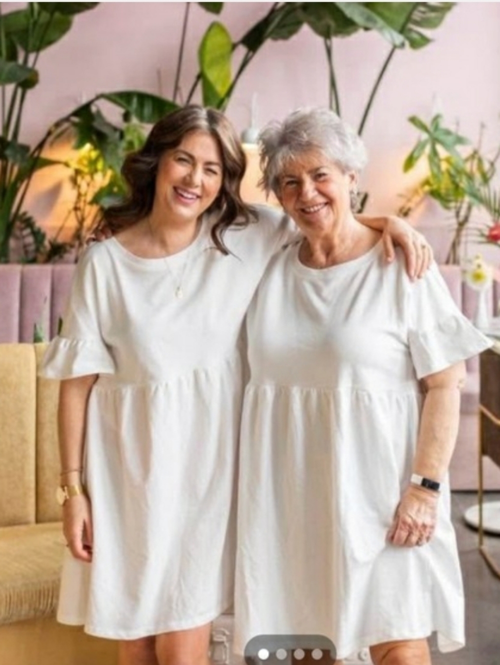 Jillian Harris Cream Short Sleeve Top